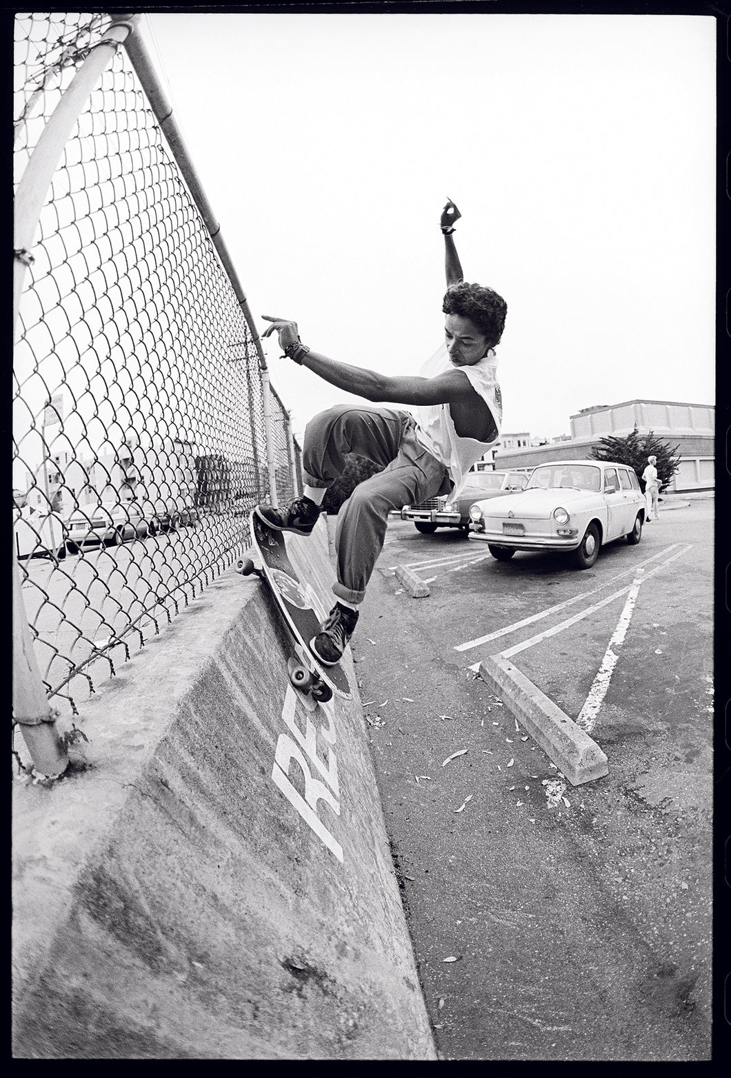 Tommy Guerrero Frontside Grind Whale wall San Francisco 1986