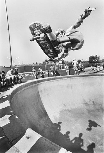 Tony Hawk B&W Lien Air Del Mar Skate Ranch in 1983