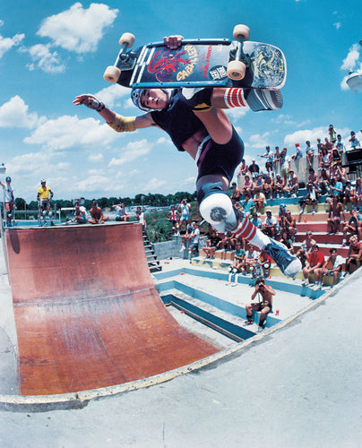 Steve Caballero Kona Skatepark Frontside Boneless 80s Skateboarding Photo