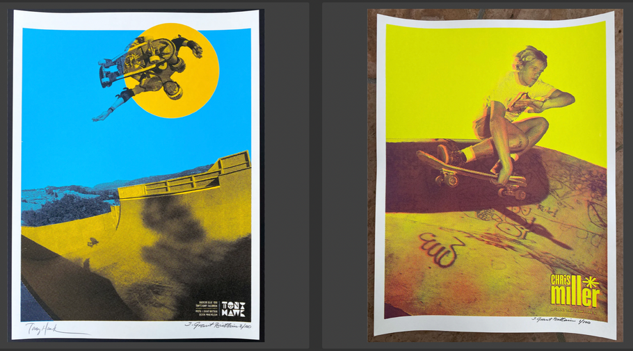 Order 1 Autographed Tony Hawk Limited Edition Poster and Get a Chris Miller Limited Edition Poster For Free