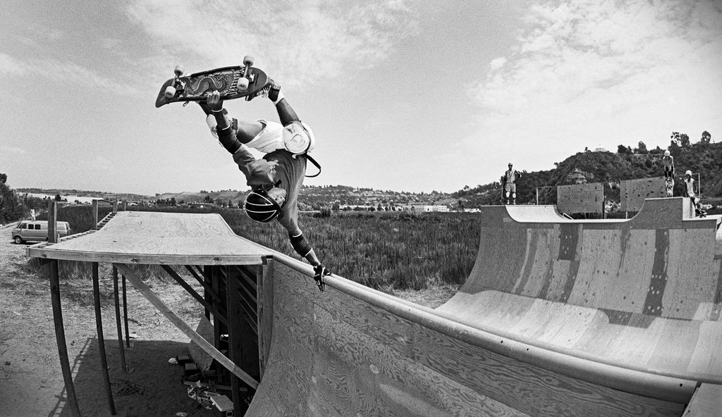 Steve Caballero Unpublished Frontside Invert on Chin Ramp Spine β J ...