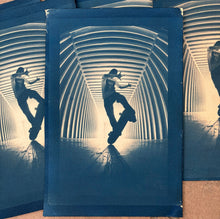 Rodney Mullen Cyanotype Print Toned in Earl Grey Tea on Arches Watercolor Paper 8x10” Image