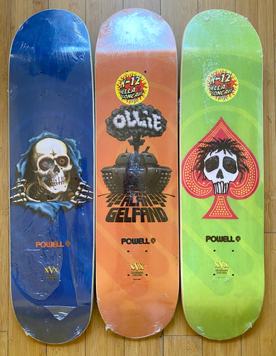 Powell 25th Anniversary Special Edition Skateboard Decks 2000 and 2001- USA shipping only