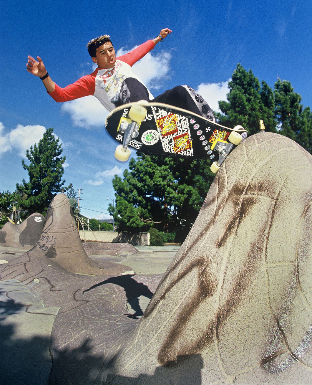 Steve Caballero Frontside Grind 80s Skateboarding Photo