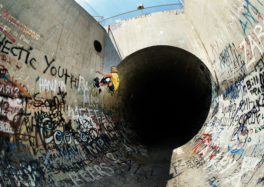 Chris Miller Frontside at Baldy Pipe 1986