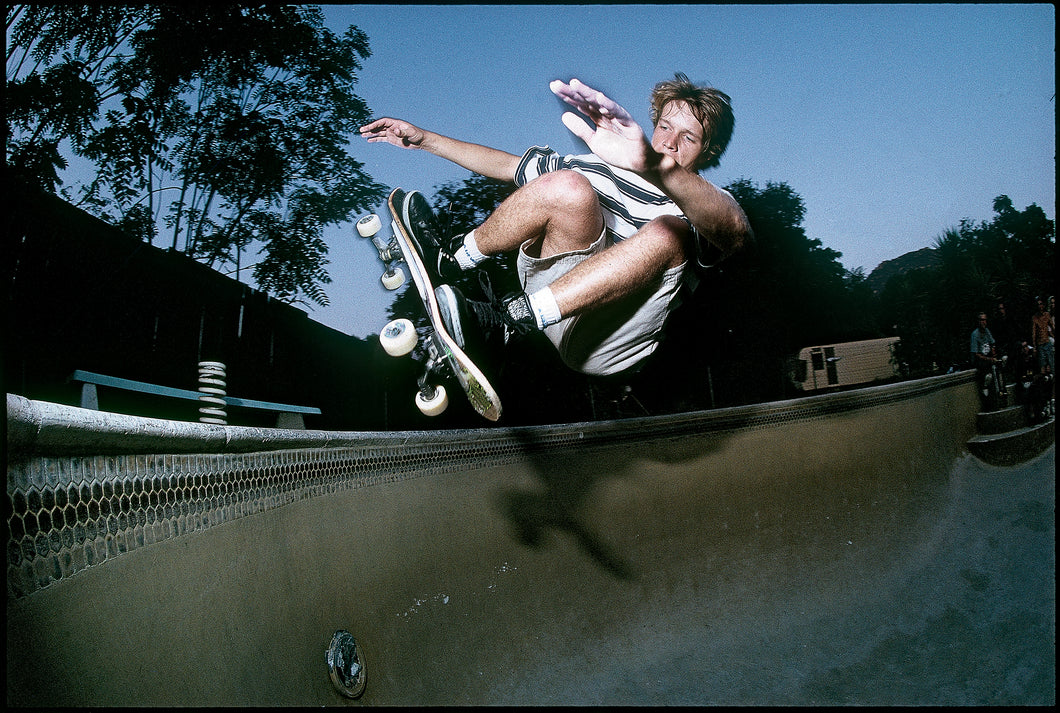 Chris Miller Frontsideb Ollie at Dead Frog Pool 1992