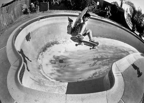 Christian Hosoi Love SeatOllie at Dave Ruel's Pool 1989