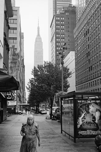 New York City - Old Lady Walking Fine Art Photo Print 11 X 14