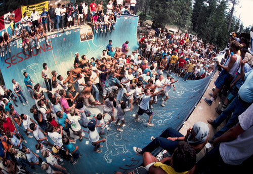 Terror In Tahoe Mile High Ramp Contest Crowd 1985